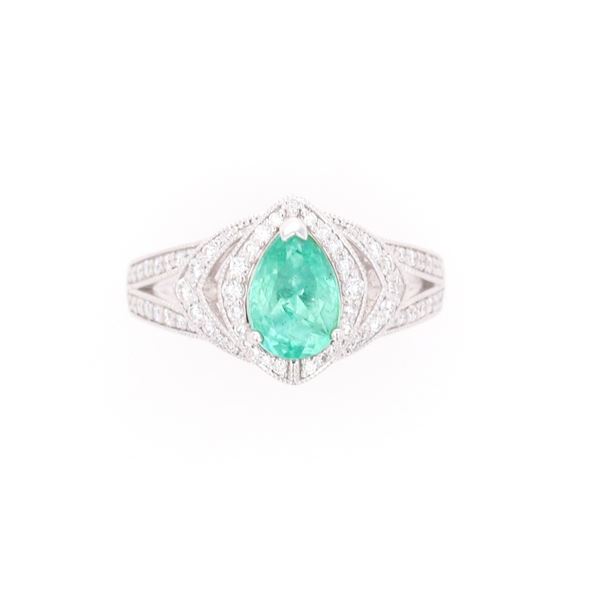 GIA Colombian Emerald VS2 Diamond Platinum Ring