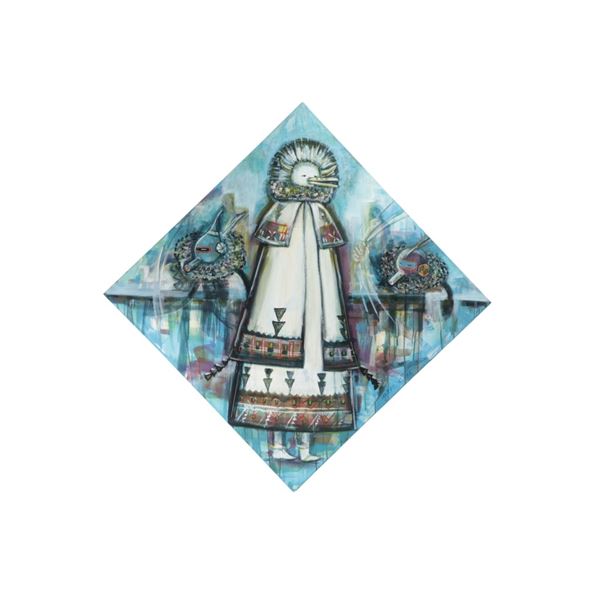 Navajo Mary Morez (1946-2004) Kachina Painting