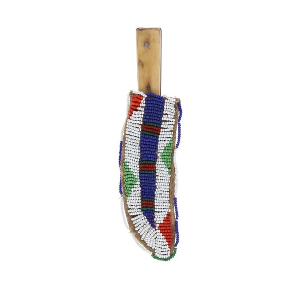 ca. 1870 Sioux Beaded Knife Sheath ex-Manitou