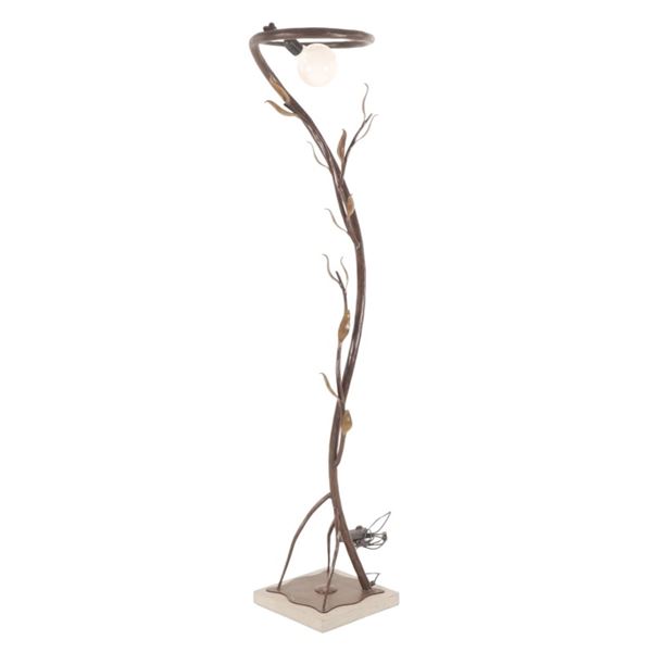 Italian Organic Modernism/ Hollywood Regency Lamp