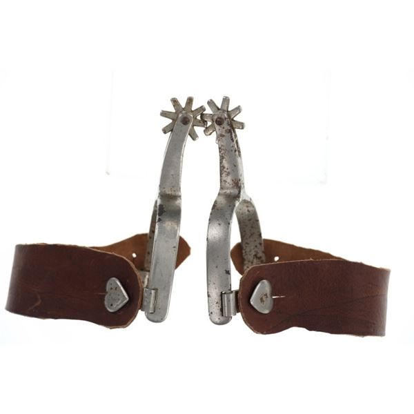 North & Judd Anchor Marked Silver Finish Spurs