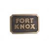 Image 2 : Fort Knox & Gun Related Solid Brass Buckles (5)
