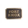 Image 4 : Fort Knox & Gun Related Solid Brass Buckles (5)