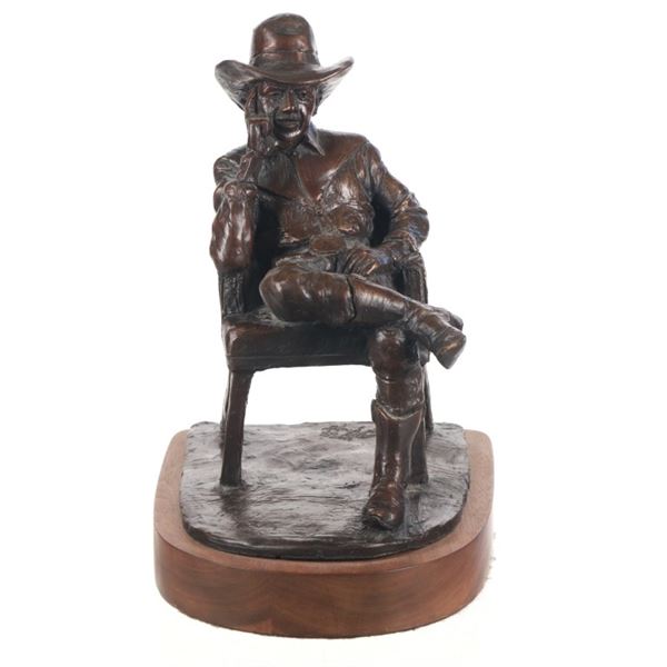 Jim Rennert (B. 1958) Self Portrait Cowboy Attire