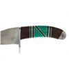 Image 10 : Trailing Point Knife W/ Turquoise Inlay Handle