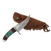 Image 2 : Trailing Point Knife W/ Turquoise Inlay Handle