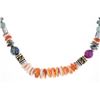 Image 4 : Navajo Singer Sterling Silver Multistone Necklace
