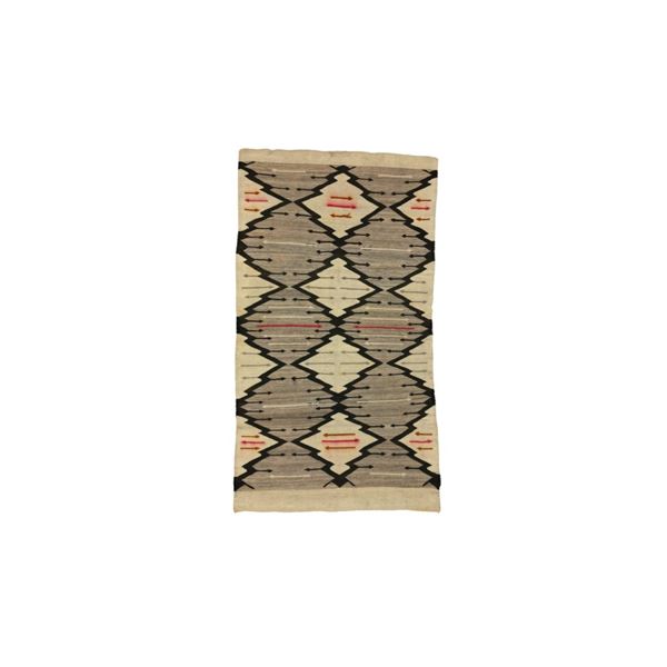 c. 1890-1920's Navajo Crystal Eye Dazzler Rug