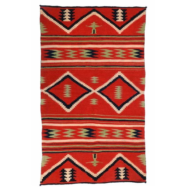 1870 Late Classic Navajo Child's Pictorial Blanket
