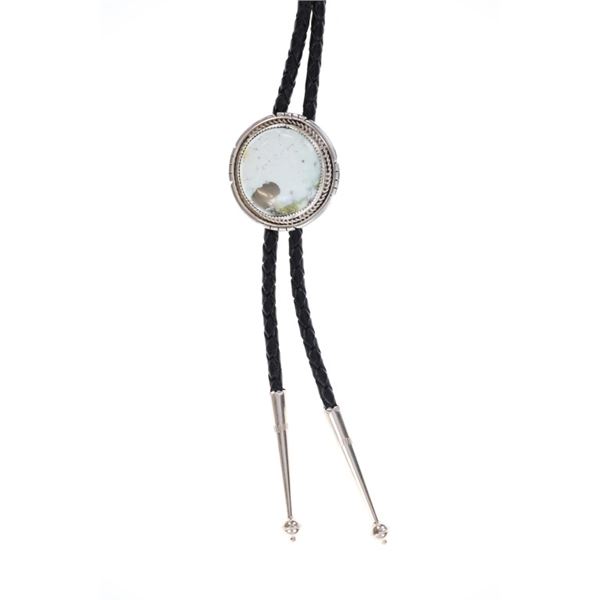 Hopi Virgil Thomas Sterling Silver Turquoise Bolo