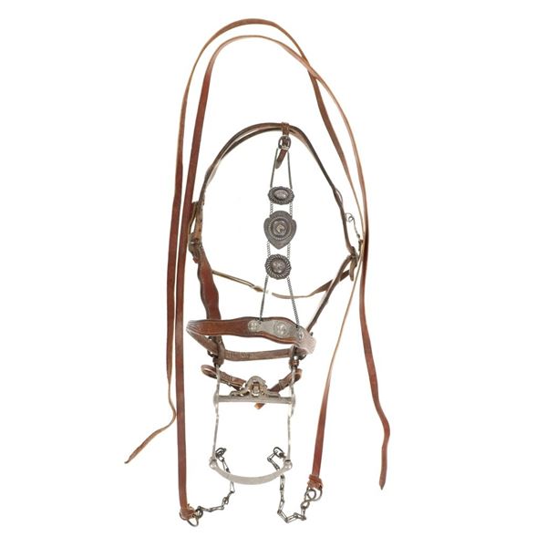 1930's Keyston Bros 14K Gold & Sterling Headstall