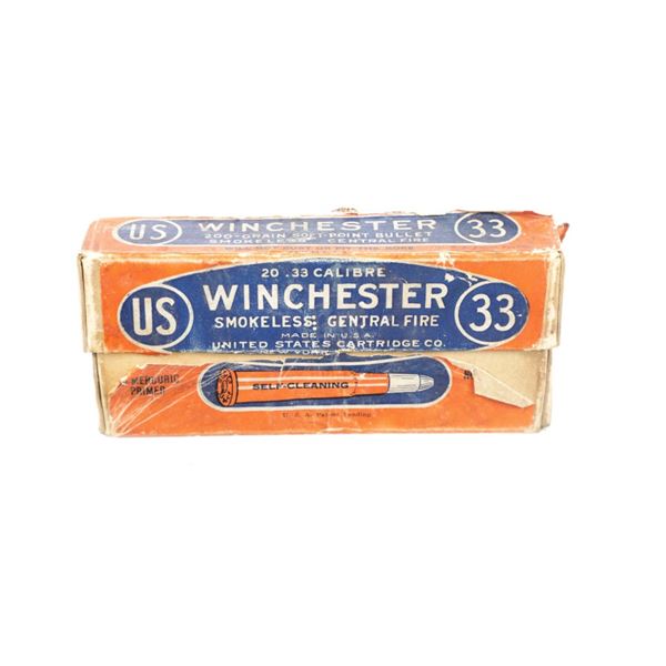 Winchester .33 Calibre Central Fire Cartridges