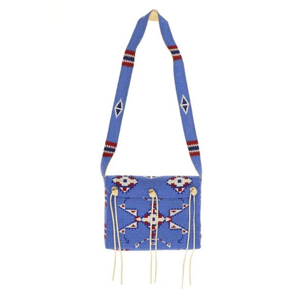 Arapaho Fully Beaded Purse w/ Elk Teeth 20th-Cent.