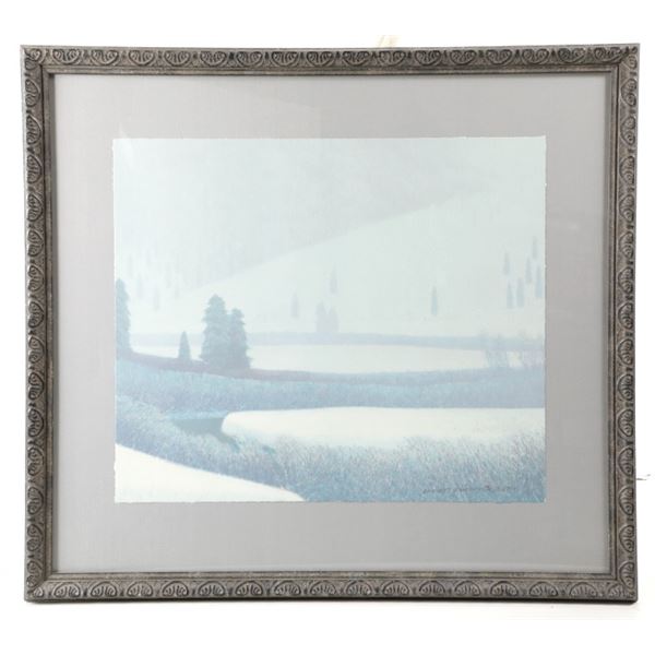 Russell Chatham Litho. "Yellowstone River Winter"