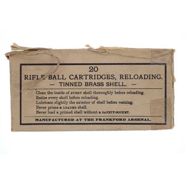 20 SEALED 1891 .45-70 Cartridges Frankford Arsenal