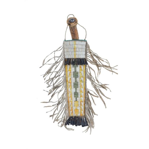 c1860 Northern Plains Fully Quilled Sheath -Museum