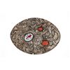 Image 1 : Western Inlaid Silver Red Branch Coral Buckle