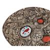 Image 2 : Western Inlaid Silver Red Branch Coral Buckle