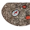 Image 4 : Western Inlaid Silver Red Branch Coral Buckle