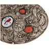 Image 5 : Western Inlaid Silver Red Branch Coral Buckle