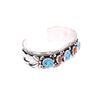 Image 8 : Navajo Tsosie Sterling Silver Turquoise Bracelet