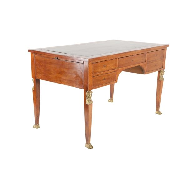 19th-C. French Empire Directoire Partners Desk