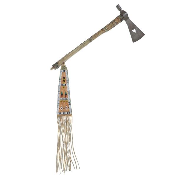 c. 1870 Cheyenne Tomahawk w/ Beaded Drop ex-Museum