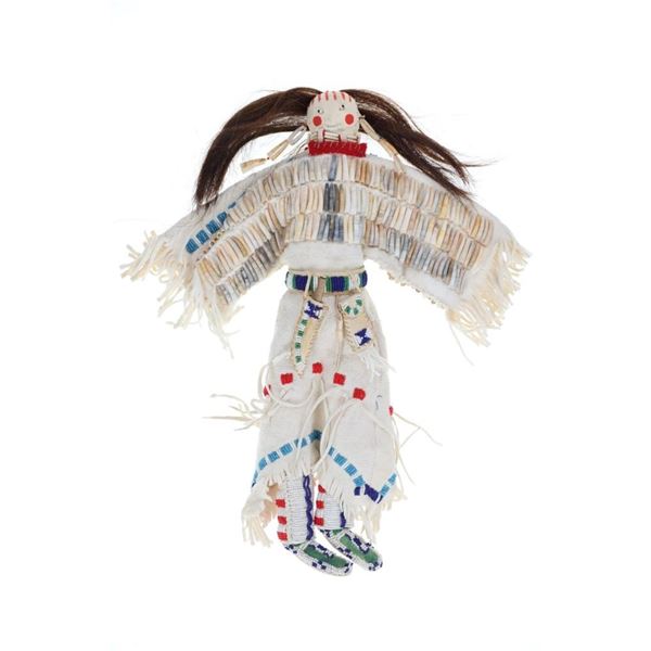 c.1940 Sioux Mary Standstall Beaded Dentalium Doll