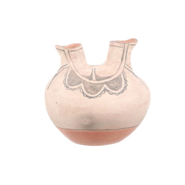 Acoma Pueblo Polychrome Wedding Vase c. 1940s