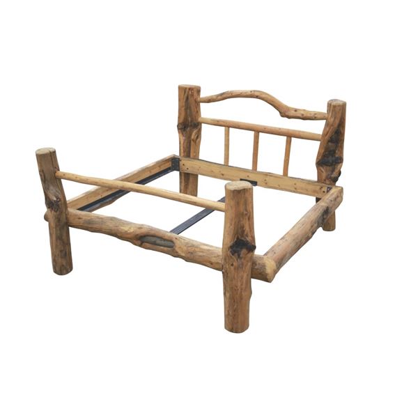 Montana Western Juniper Burl Rustic Log Bed