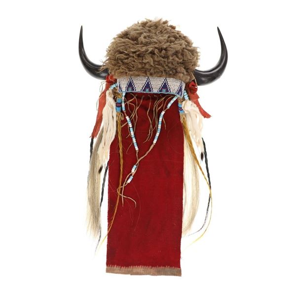 c. 1870 Northern Cheyenne Buffalo Beaded Headdress