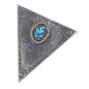 Image 3 : Navajo Sterling Silver Turquoise Collar Tips c1940