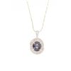 Image 2 : Stunning Ruby & White Sapphire Pendant Necklace