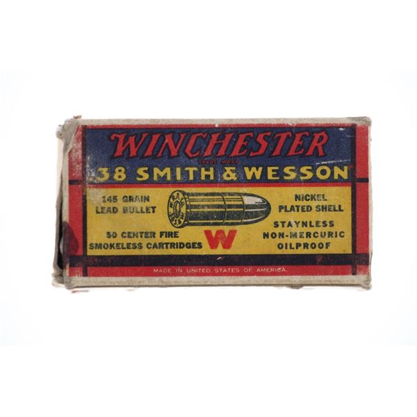 Winchester .38 Smith & Wesson Cartridge Box