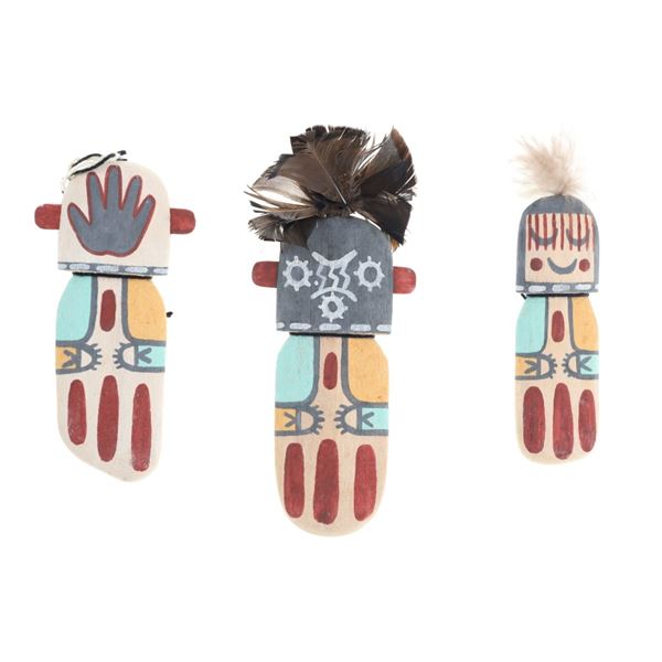 Hopi Putsqatihu or Cradle Doll Polychrome Kasina's