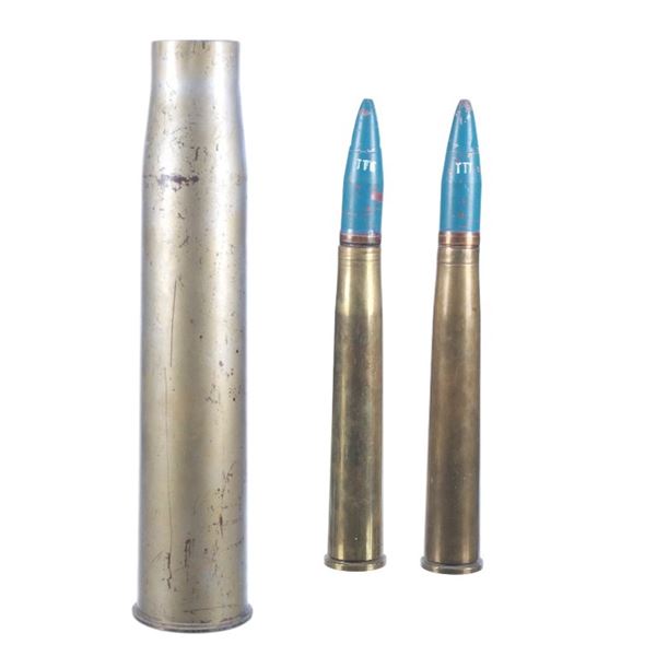 40MM MK2 Dummy Rounds & 90mm Spent Shell 1940-60s