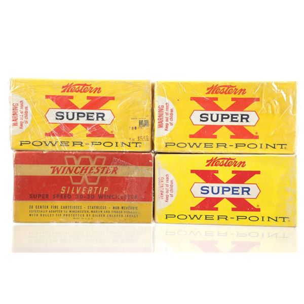 Vintage Winchester Silvertip & Western 30-30 Ammo