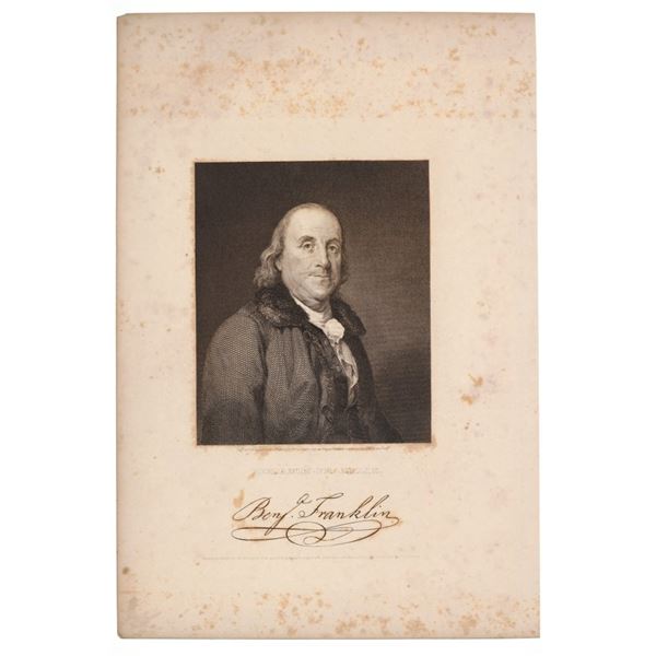 19th C. R.W.D. Dodson "Ben Franklin" Engraving