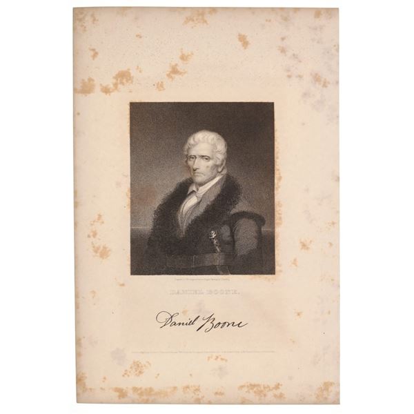 19th C. J.B. Longacre "Daniel Boone" Engraving
