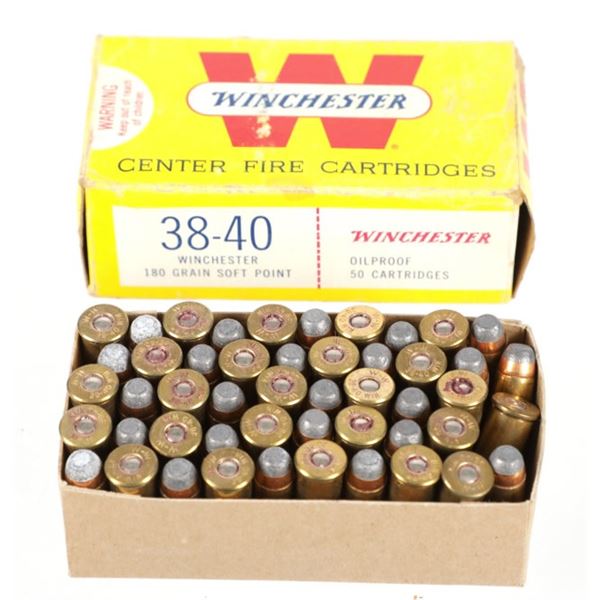 Winchester .38-40 Center Fire Cartridges (50)
