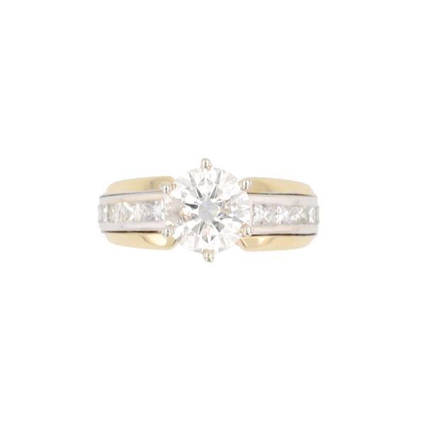 Vintage 2.57 ct. Natural Diamond 14K Gold Ring