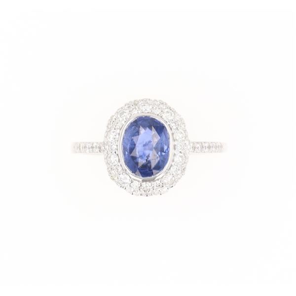 Beautiful Violet-Blue Sapphire 1.72 ct. VS1 Ring