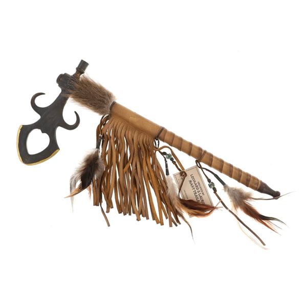 Chippewa/ Cree Many Trails Brass Pipe Tomahawk
