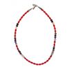Image 1 : Navajo T & R Singer Silver Multi Stone Necklace