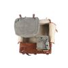 Image 6 : Leather, Canvas & Pony Fur Swiss Rucksack WWII Era
