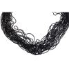 Image 3 : Multistrand Black Seed Bead & Silver Necklace