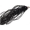 Image 4 : Multistrand Black Seed Bead & Silver Necklace
