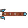 Image 6 : Navajo Sterling Silver Turquoise Ranger Buckle