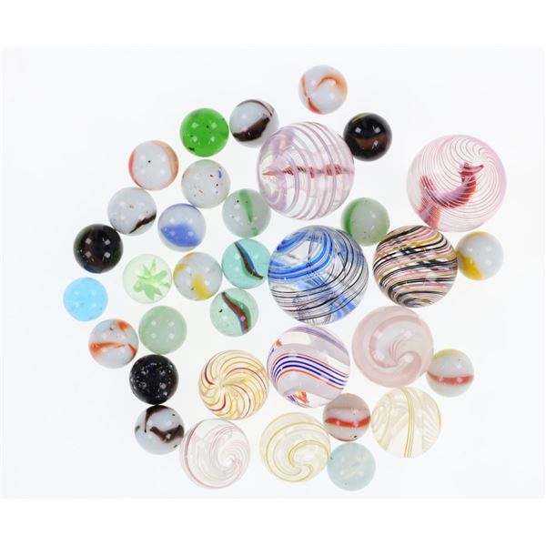 19th C. Antique/ Vintage Variety Handmade Marbles