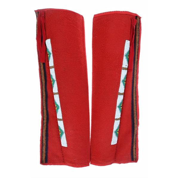 1890 Lakota Sioux Beaded Men's Legging ex-Cowan's